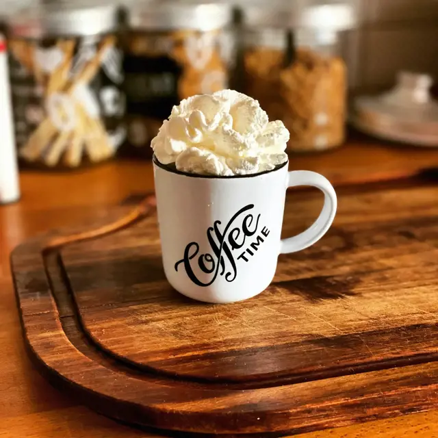 Frozen Iced Coffee With Whipped Cream