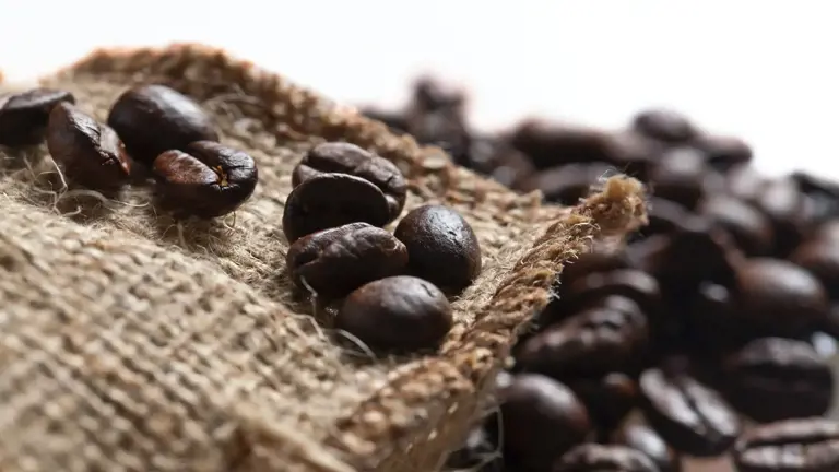 Raw Coffee Beans From A Burlap Sack Onder Ortel By Madefrombeans